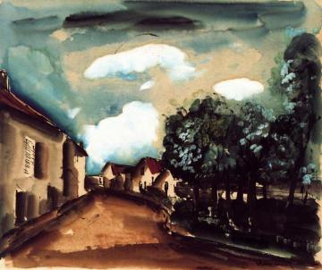 Village Street Artwork by Maurice De Vlaminck
