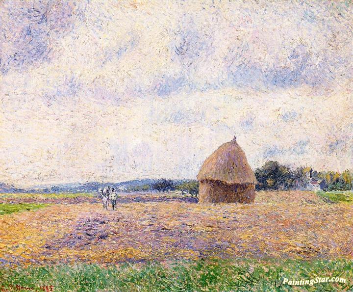 Haystack: Eragny Artwork by Camille Pissarro