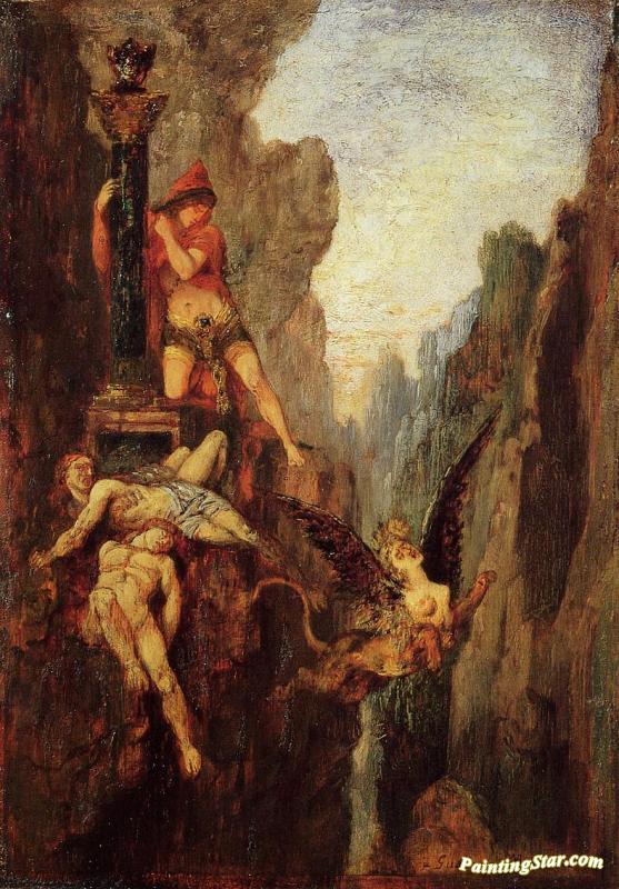 The Sphinx Undone Artwork by Gustave Moreau