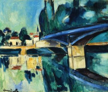 The Bridge At Nogent Artwork by Maurice De Vlaminck