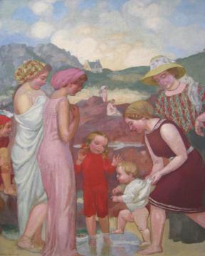 Famille Au Bord De La Mer Artwork by Maurice Denis