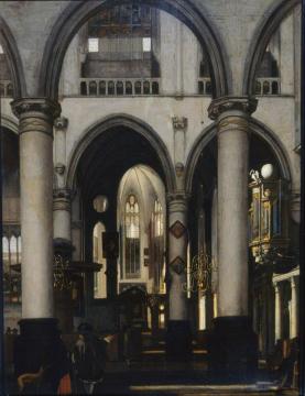 Interior Of A Church Artwork by Emanuel de Witte