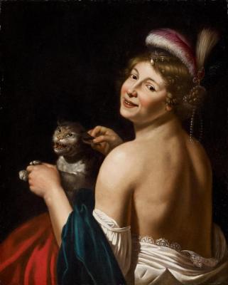 Courtesan Artwork by Jan van Bijlert