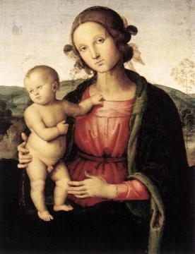 Madonna And Child Artwork by Pietro Perugino