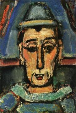 English Clown Artwork by Georges Rouault
