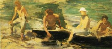 The Rowing Party Artwork by Henry Scott Tuke