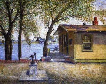 Van Millett's Cottage On Baldwin Lake Artwork by George Van Millett