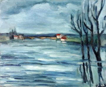 Flood At Chatou Artwork by Maurice De Vlaminck