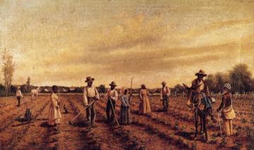 Hoeing Cotton Artwork by William Aiken Walker