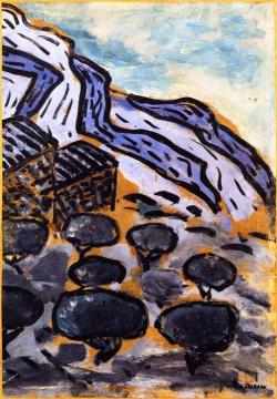Purple Rocks Artwork by Auguste Chabaud