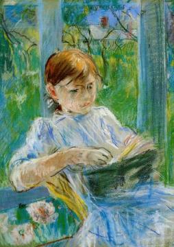 Portrait of the Artist's Daughter, Julie Manet, at Gorey Artwork by Berthe Morisot