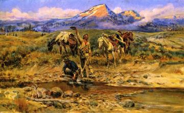 Pay Dirt Artwork by Charles Marion Russell
