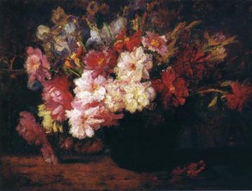 Peonies And Irises Artwork by Theodore Clement Steele