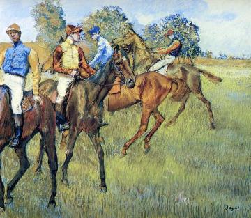 Race Horses Artwork by Edgar Degas