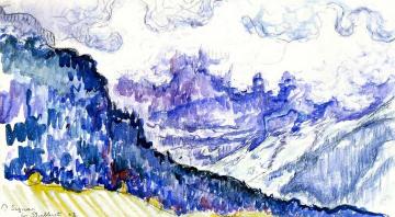 Les Diablerets, Switzerland Artwork by Paul Signac