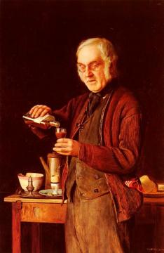 A Good Tonic Artwork by Charles Spencelayh