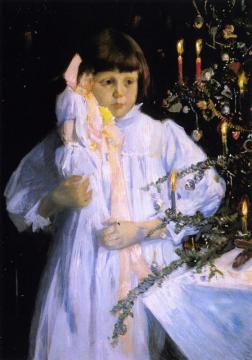 The Christmas Tree Artwork by Julian Alden Weir