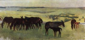 A herd of horses Artwork by Zinaida Serebriakova