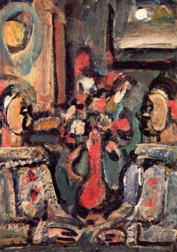 Two Friends Artwork by Georges Rouault