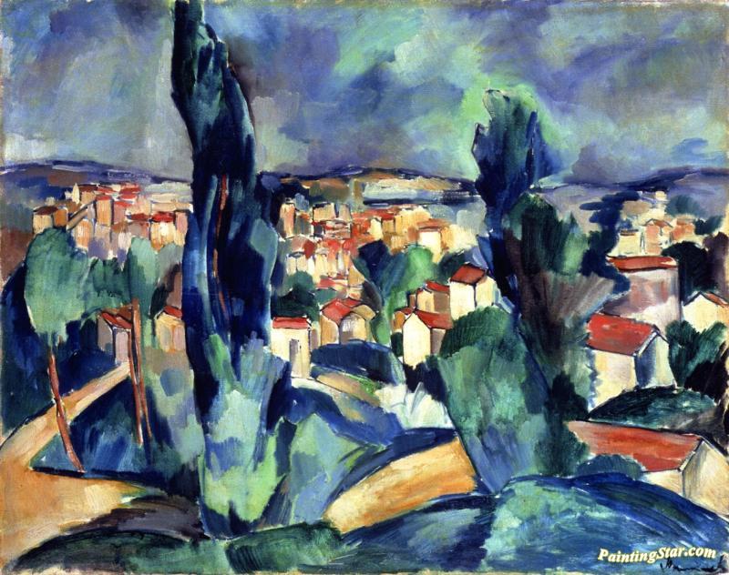 Small Town Artwork by Maurice De Vlaminck