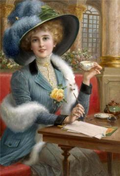 Elegant Lady Artwork by Emile Vernon