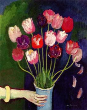 Vase Of Tulips Artwork by Kees Van Dongen