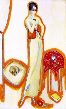 Woman Against A White Background Artwork by Kees Van Dongen