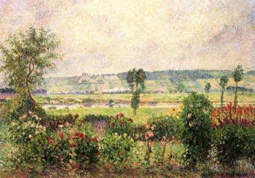 The Valley Of The Seine At Damps, The Garden Of Octave Mirbeau Artwork by Camille Pissarro