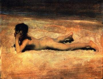 A Nude Boy on a Beach Artwork by John Singer Sargent