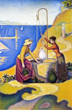 Women at the Well, Opus 238 Artwork by Paul Signac