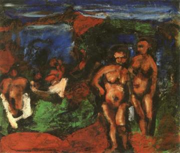 Bathers Artwork by Georges Rouault