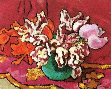 Vase Of Tulips Artwork by Louis Valtat