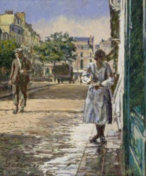 Street Scene, Dieppe Artwork by Laura Sylvia Gosse