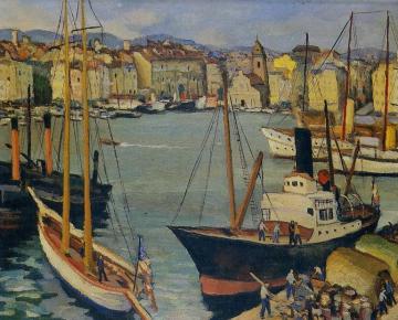 The Port Of Marseille Artwork by Marcel Dyf