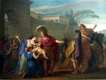 Hector Taking Leave Of Andromache Artwork by Joseph Marie Vien