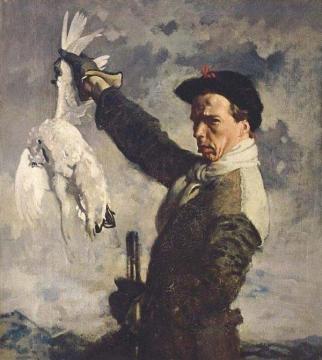 Self-portrait. The Dead Ptarmigan Artwork by Sir William Orpen