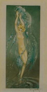 Fountain Artwork by Louis Icart