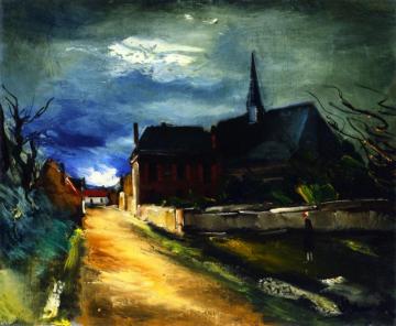 Street By The Church Artwork by Maurice De Vlaminck