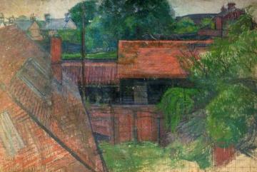 Farm Buildings Artwork by William Ratcliffe