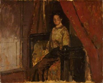 Woman Seated On A Bed, Dieppe Artwork by Walter Richard Sickert