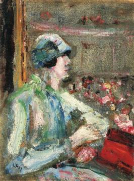 Lady In A Box Artwork by Lesser Ury