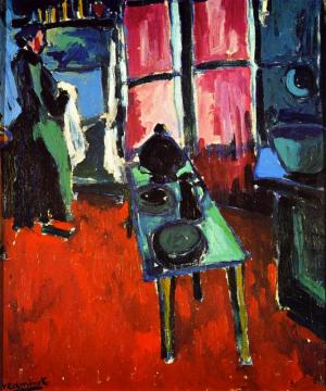 Kitchen Interior Artwork by Maurice De Vlaminck