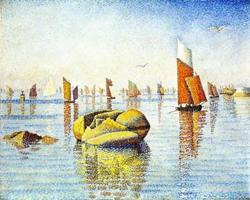 Morning Calm, Concarneau, Opus 219 (larghetto) Artwork by Paul Signac