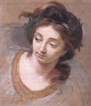 Woman's Head Artwork by Elisabeth Vigee Le Brun