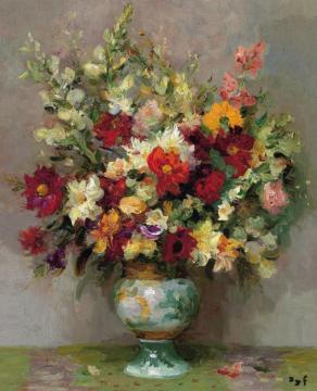Garden Flowers Artwork by Marcel Dyf