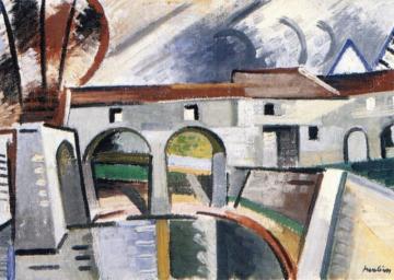 Mill On The Marne (créteil) Artwork by Auguste Herbin
