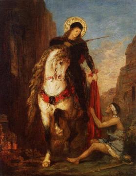 Saint Martin Artwork by Gustave Moreau