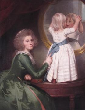 Portrait Of Anne Barbara Russell And Sir Henry Russell Artwork by George Romney