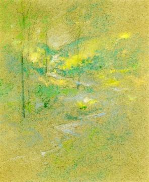Brook Among The Trees Artwork by John Twachtman