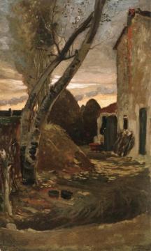 Leaning Trees Near Viareggio Artwork by Elihu Vedder